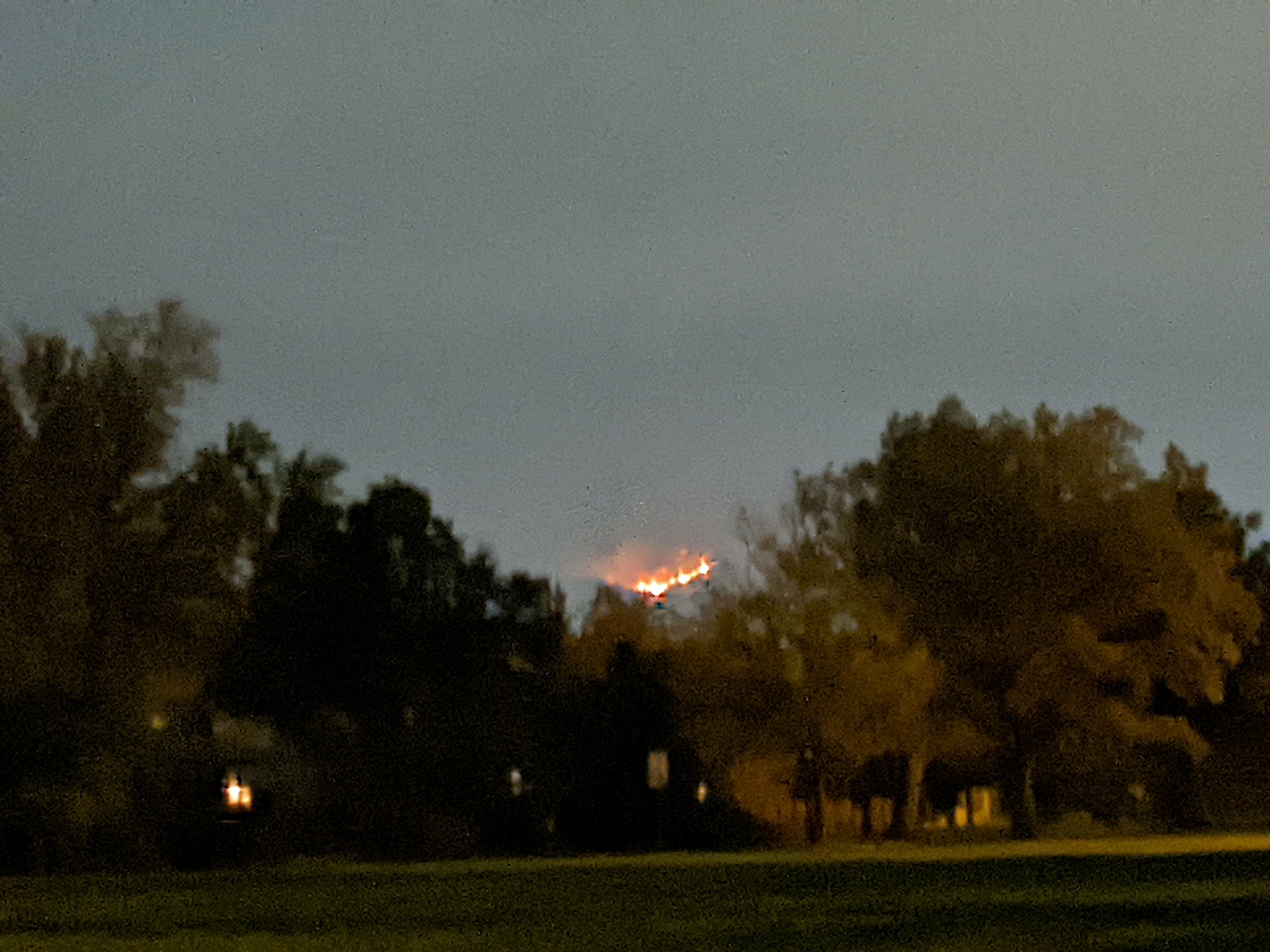 Flames as seen from Martin Park.